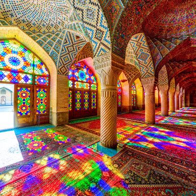 مسجد نصیرالملک در شیراز زیبا