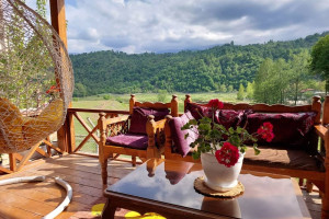 ویلا 2 خوابه جنگلی دارای پارکینگ